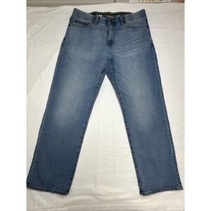 Lee Extreme Motion MVP Men's 36x29 Relaxed Straight Pull on Stretch Jeans Blue